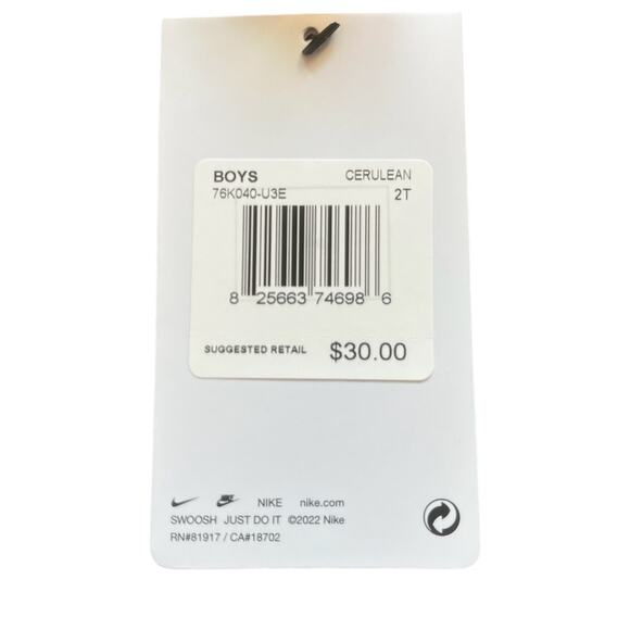 Nike Blue Camo Dri-FIT Mesh Boys Shorts Size 2T NWT - Picture 4 of 4